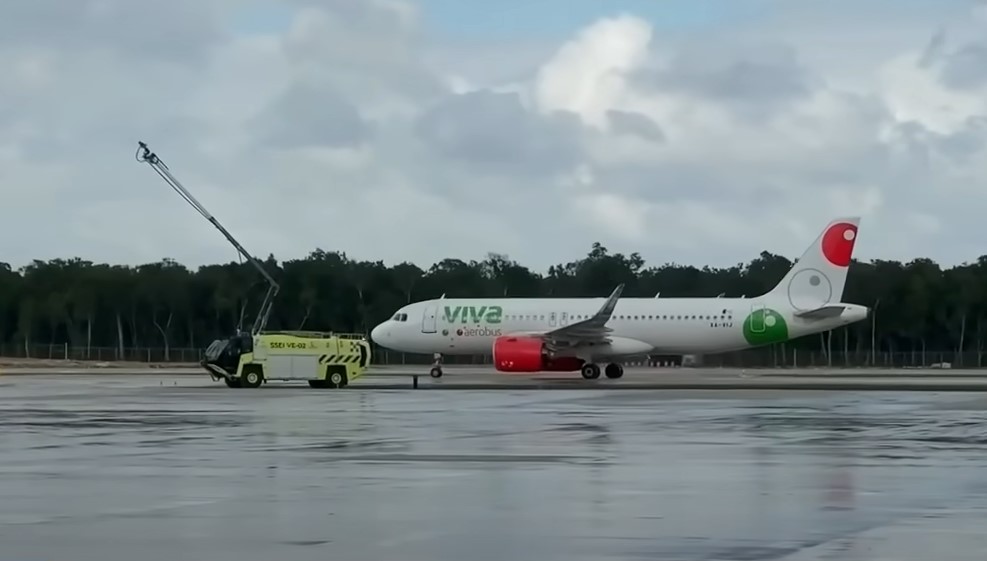 VB 9360 primer vuelo en aterrizar tras la inauguración del Aeropuerto de Tulum
