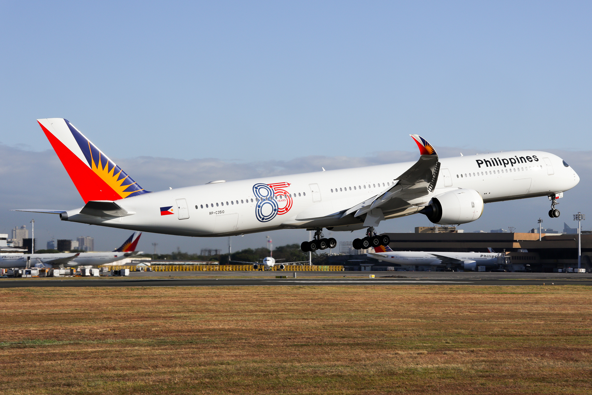 Airbus A350-1000 de Philippine Airlines en vuelo
